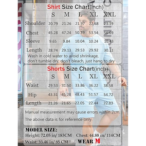 Conjunto de Pantalones Cortos Cargo para Hombre, Fabricante de Camisetas de Algodón, Atuendo Casual de Verano, Suministro al por Mayor OEM ODM - Product Image 6