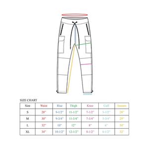 Pantalon Cargo personnalisé pour hommes délavé à l'acide avec ceinture extensible Design fonctionnel Options de broderie et d'impression d'étiquettes personnalisées - Product Image 6