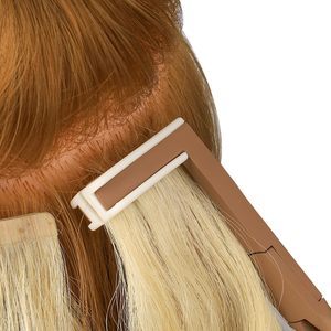 Kit complet d'extensions de cheveux à clipser professionnelles pour salon et usage domestique avec accessoires d'application et outils de coiffage - Product Image 5
