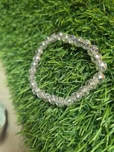 8 MM White Round Shape Moissanite <b>Bracelet</b> Gift For Her / Him - Product Image 5