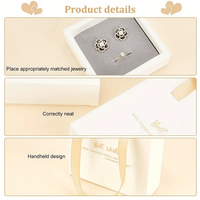 Boîtes cadeaux pour bijoux avec tiroir rembourré en éponge, boîtes d'emballage pour bijoux pour colliers, boucles d'oreilles, bagues, bracelets