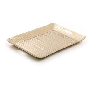 Plateau de service de luxe pour aliments, qualité durable, pour la maison, l'hôtel, la décoration de table, plateau en métal. - Product Image 2