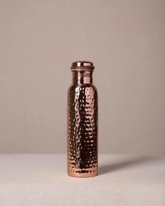 Minimalist Copper <b>Water</b> <b>Bottle</b> Reusable Metal Hydration <b>Bottle</b> Ayurvedic Drinkware for Home Office Gym Travel Everyday Use - Product Image 4