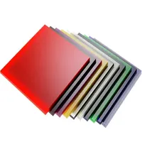 Feuille acrylique miroir Perspex Cast 3mm 4mm 5mm Feuilles PMMA colorées Panneau acrylique en plastique transparent