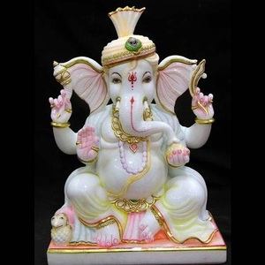 รูปปั้นพระพิฆเนศหินอ่อนตกแต่ง - Product Image 6