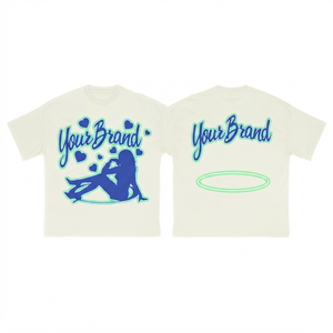 เสื้อยืดผู้หญิงเรียบง่าย 180 GSM ผ้าคอตตอนเจอร์ซีย์พรีเมียม สีขาว สกรีนลายแบบ DTF พิมพ์นูน ปักโลโก้ ทรงพอดีตัว - Product Image 1