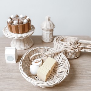 Juego de cocina de ratán para niños en edad preescolar, utensilios de cocina hechos a mano para juegos de rol infantiles - Product Image 6