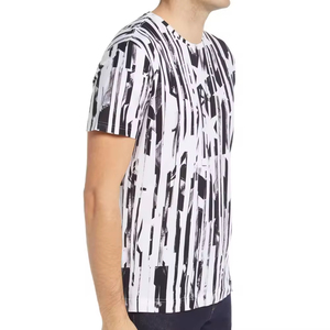 T-shirts professionnels personnalisés pour hommes en tissu éponge surdimensionné avec impression par sublimation, 100 % coton, col rond, manches courtes, respirants et écologiques - Product Image 4