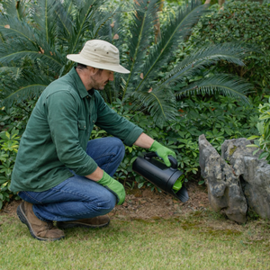 Épandeur manuel en plastique 4 lb, portable, ergonomique, pour engrais, dégivreur, sel de roche, semences d'herbe ODGAR022 - Product Image 6