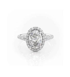 Anillo de Plata de Ley 925 de Primera Calidad con Moissanita de Corte Ovalado, Aspecto de Diamante, Joyería Fina Hecha a Mano para Compromiso, Boda y Regalo - Product Image 2