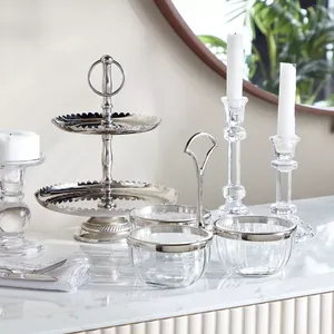 Plateau à gâteau en acier inoxydable, plateau rond avec surface miroir, support à gâteau, lavage à la main uniquement, surface antiadhésive - Product Image 3
