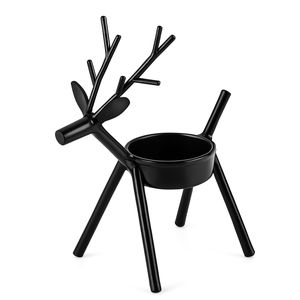Top Arrival Metal Iron Nordic Gold Reindeer Metal Candle Holder Decorative <b>Tea</b> Light <b>Stand</b> Customized Size Shape - Product Image 6