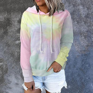 Sudaderas con capucha Tie Dye transpirables al por mayor, último estilo, sudaderas con capucha Tie Dye de color sólido, sudaderas con capucha Tie Dye personalizadas para mujer - Product Image 6