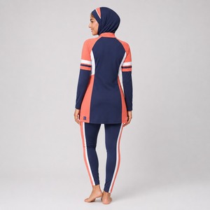 Offre Spéciale – Ensemble Burkini Confortable, Durable, Modeste et Écologique – Coupe Haute, 2 Pièces, Couleur Unie Imprimée, Séchage Rapide - Product Image 2