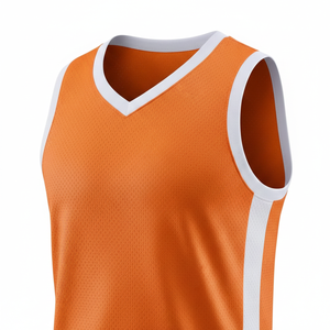 Uniformes de Baloncesto Unisex Personalizados al por Mayor 2026 |   Camiseta sin Mangas con Cuello en V, Transpirable y Ligera, 100% Poliéster |   Diseño Profesional - Product Image 2