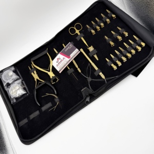 Plasma Gold Hair Extension Tools Kit Tinsel Pliers for Hair Care & Styling Micro <b>Rings</b> Scissor Loops <b>Clips</b> Bead Opener Plier - Product Image 6
