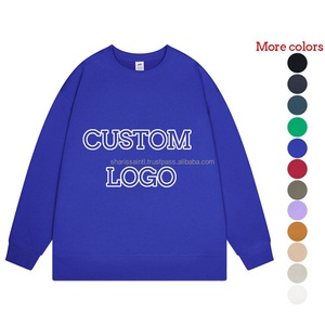 Men's <b>SweatShirt</b> With Crew Neck 2024 Hot Design OEM Custom Made Men Fleece <b>Plain</b> <b>Sweatshirt</b> With Long Sleeve - Product Image 2