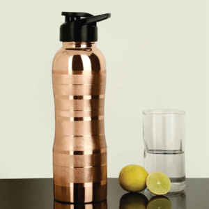 Botella de Agua de Cobre Puro Hecha a Mano, 1 Litro, Acabado Martillado, Ecológica, Beneficios Ayurvédicos para la Salud, Proveedor Mayorista de Botellas de Cobre - Product Image 3