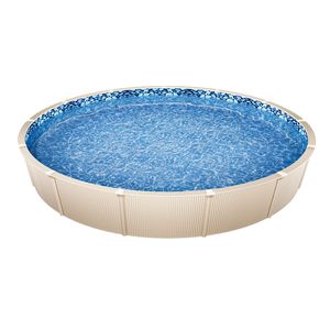 Rivestimento per Piscina Fuori Terra da 24 Piedi, Design Unibead, Altezza Parete 52 Pollici, Struttura in Acciaio Standard per Piscine Fuori Terra - Product Image 4