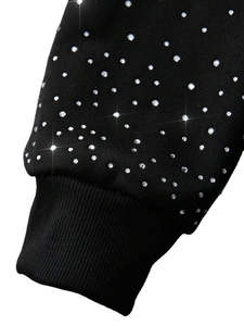 Sudadera con Capucha Oversize para Hombre, Elegante y de Calidad, 100% Algodón, Estilo Urbano Deportivo, con Efecto Desgastado y Pedrería, Básica, Mezcla de Algodón - Product Image 5