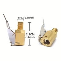 MAISOON Brass Locking Tire Inflator Chuck Heavy Duty Copper Air Nozzle Clip-On Quick Connect Adapter for Car Truck Bike