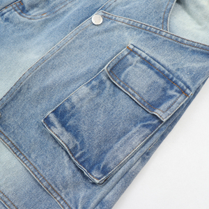 Nuevos Diseños de Pantalones Vaqueros de Mezclilla para Hombre y Mujer, Cintura Elástica, Casuales, de Cintura Alta, con Logotipo Personalizado, con Bolsillos, de Algodón, OEM, al por Mayor - Product Image 5