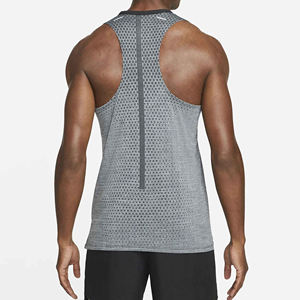 Men's <b>Red</b> Solid Crew Neck Quick Dry Breathable Polyester/Cotton Casual Plus Size Summer <b>Tank</b> <b>Top</b> - Product Image 2