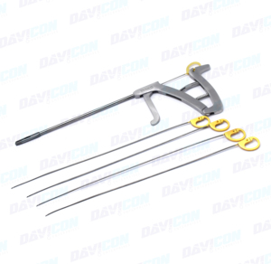 เครื่องมือผ่าตัดคุณภาพพรีเมียม Davicon Scorpion Knee Suture Passer แบบใช้มือ 5 เข็ม ทำจากสแตนเลส ได้รับการรับรองมาตรฐาน CE - Product Image 5