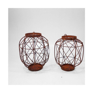 Lanterne marocaine en fer au design unique, personnalisée, faite à la main, durable, impression de logo OEM pour la décoration intérieure, vente au détail et en gros (Modèle - Product Image 4