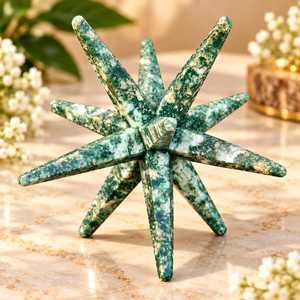 Árbol de Ágata Natural al por Mayor, Estrella de Merkaba de 12 Puntas Tallada en Ágata, Gema Curativa de Grado AAA de Gujarat para Decoración del Hogar - Product Image 2