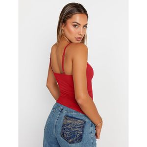 FOXA-Camisola ajustable con estampado floral para mujer, cuello cuadrado, tirantes finos, camisetas sin mangas, camisa básica de punto sin costuras - Product Image 4