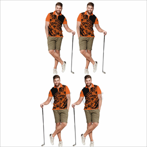 Chemises polo confortables pour hommes, tissu en toile respirant, manches courtes, design personnalisable pour le travail et les occasions décontractées - Product Image 6