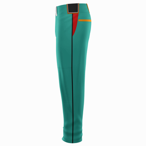 Pantalon de baseball pour homme, 100 % polyester, longueur intégrale, sur mesure, couleur unie gris, vêtements de sport de haute qualité pour équipe. - Product Image 1