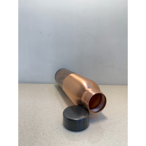 Bouteille d'eau en cuivre pur en gros avec design imprimé moderne, bouteille métallique réutilisable écologique en vrac à prix avantageux - Product Image 3