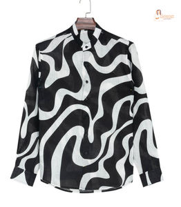 Chemise de randonnée pour homme, 100% coton, couleur unie, écologique, manches longues, séchage rapide, anti-plis, respirante, vêtements de plein air - Product Image 1