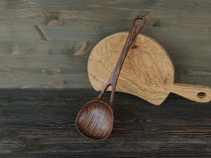 Wooden Serving Spoon Natural <b>Kitchen</b> Cooking Spoon Handcrafted For Serving Food Ideal For Home <b>Kitchen</b> Cooking Tool - Product Image 6