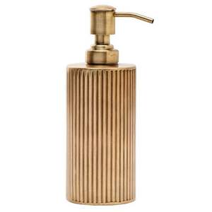 Galvanized Metal <b>Soap</b> Dispenser With Pump <b>Wash</b> Embossed Oval Design Bathroom Use for Modern Bathrooms Homes & Hotels Cleaner Use - Product Image 4