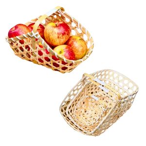 Artisan <b>Straw</b> <b>BAMBOO</b> GIFT BASKET Durable, Elegant, and OEM ODM Handmade Packaging Basket - Product Image 1