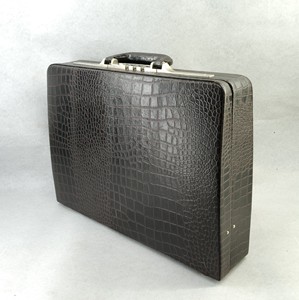 Croco Leather Men's Briefcase <b>Laptop</b> Sleeve Bag Lady Handbag Attache Travel Suitcase Italian <b>Locks</b> Casual Luxury Design Branded - Product Image 5