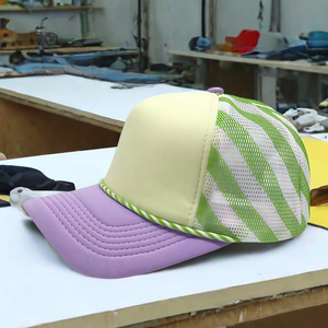 Wholesale Custom Trucker Hat 100% Cotton Mesh Breathable <b>Waterproof</b> Front Panel Fashion Outdoor Patch Snapback <b>Cap</b> - Product Image 6
