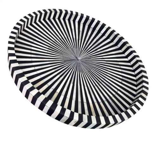 Plateau de service standard avec incrustation en os, plateau décoratif pour la cuisine et la maison, de qualité supérieure, par Global Exports - Product Image 4