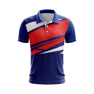 Chemise boutonnée pour homme de haute qualité pour impression numérique sur jersey de t-shirt |   T-shirt de sport à manches courtes personnalisé pour équipe, anti-plis, pour le golf - Product Image 1