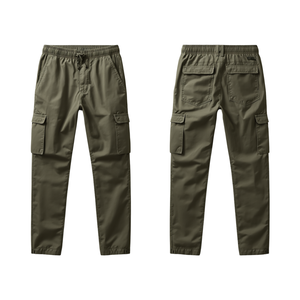 Pantalones Jogger Cargo Minimalistas para Hombre, Diseño Limpio, Bolsillos Planos, Pantalones Deportivos de Tacto Suave Premium, Ropa Casual para Estar en Casa - Product Image 1