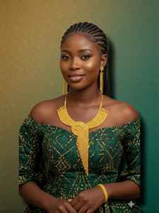 AWAIS HOUSE Nuevo Conjunto de Joyería de Moda Estilo Hip Hop Chapado en Oro con Diamantes Negros y Patrón Infinito para Mujer, para Boda y Compromiso - Product Image 6