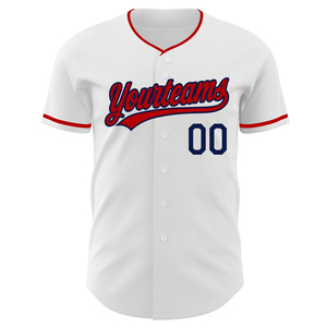 Custom Team Baseball Jersey Full Button Closure Heat-Transfer Embroidery Printing 100% Polyester Quick Dry OEM Service - Product Image 2