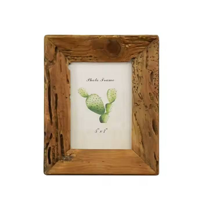 Doremi Vintage Natural Wood Photo <b>Frame</b> with Customizable Logo - Product Image 1