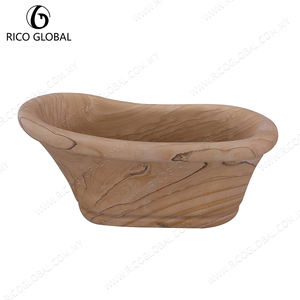 Bañera Independiente de Lujo Tallada a Mano en Mármol Natural - Product Image 4