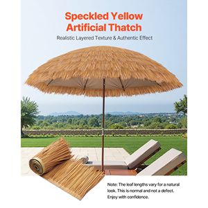 1.6x16.4 ft stile messicano Tiki Hut erba gonna tetto in paglia artificiale resistente elemento decorativo a base vegetale - Product Image 2