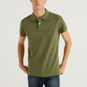 Summer Casual Men's Short Sleeve for Shirt Polyester/Cotton Breathable Quick Dry Solid Color Custom Printed Logo Anti-Pilling - Product Image 2