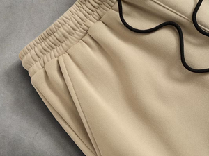 Men's Loose-Fitting Casual Sports Suits 2-Piece Set Sweatshirt Sweatpants 100% Cotton Fleece 380g Seamless Fusing Quick Dry - Product Image 4